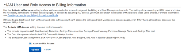 Image of AWS Billing Console